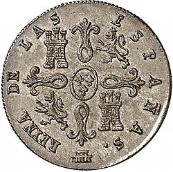 Large Reverse for 4 Maravedies 1837 coin