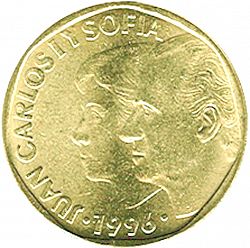 Large Obverse for 500 Pesetas 1996 coin