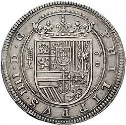 Large Obverse for 50 Reales 1623 coin