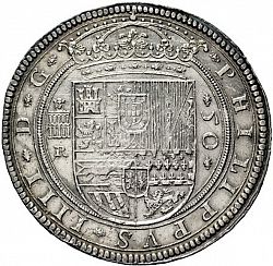 Large Obverse for 50 Reales 1636 coin