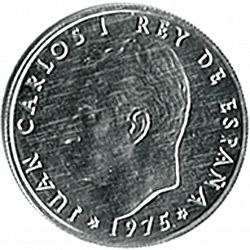 Large Obverse for 50 céntimos 1975 coin