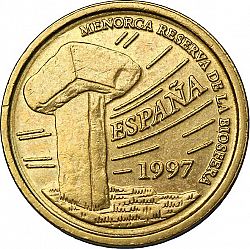 Large Obverse for 5 Pesetas 1997 coin