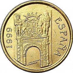 Large Obverse for 5 Pesetas 1999 coin