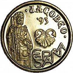 Large Reverse for 5 Pesetas 1993 coin