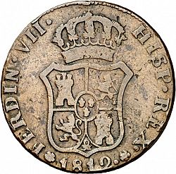 Large Obverse for 6 Cuartos 1812 coin