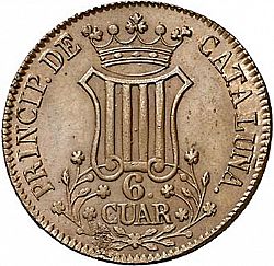 Large Reverse for 6 Cuartos 1839 coin