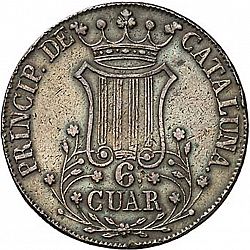 Large Reverse for 6 Cuartos 1843 coin