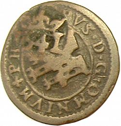 Large Reverse for 6 Maravedies 1641 coin