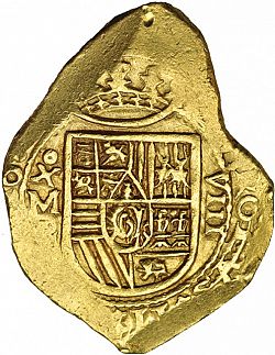 Large Obverse for 8 Escudos 1691 coin