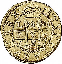 Large Obverse for 8 Escudos 1697 coin