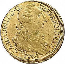 Large Obverse for 8 Escudos 1764 coin