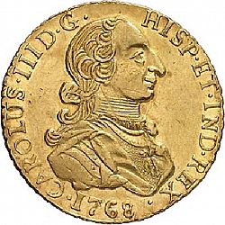 Large Obverse for 8 Escudos 1768 coin