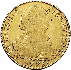 Large Obverse for 8 Escudos 1775 coin