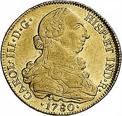 Large Obverse for 8 Escudos 1780 coin