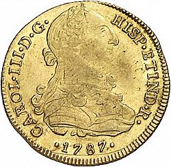 Large Obverse for 8 Escudos 1787 coin
