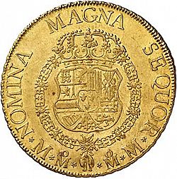 Large Reverse for 8 Escudos 1761 coin