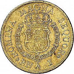 Large Reverse for 8 Escudos 1762 coin
