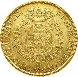 Large Reverse for 8 Escudos 1771 coin