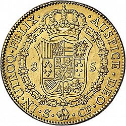 Large Reverse for 8 Escudos 1774 coin