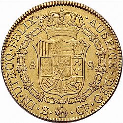 Large Reverse for 8 Escudos 1779 coin