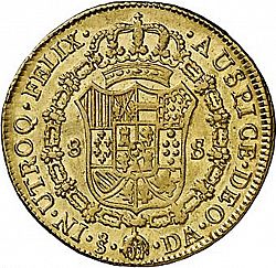 Large Reverse for 8 Escudos 1780 coin
