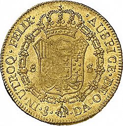 Large Reverse for 8 Escudos 1781 coin
