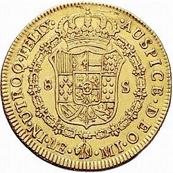 Large Reverse for 8 Escudos 1781 coin