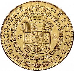 Large Reverse for 8 Escudos 1786 coin