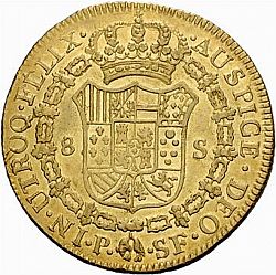Large Reverse for 8 Escudos 1788 coin