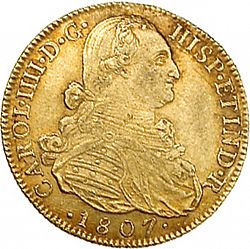 Large Obverse for 8 Escudos 1807 coin