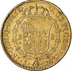 Large Reverse for 8 Escudos 1793 coin