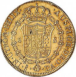 Large Reverse for 8 Escudos 1797 coin
