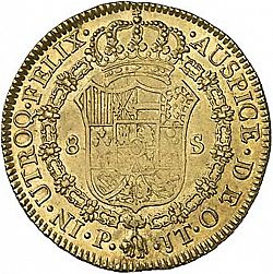 Large Reverse for 8 Escudos 1805 coin