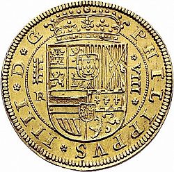 Large Obverse for 8 Escudos 1637 coin