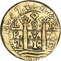 Large Obverse for 8 Escudos 1717 coin