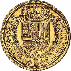 Large Obverse for 8 Escudos 1721 coin