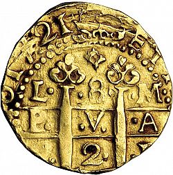 Large Obverse for 8 Escudos 1721 coin