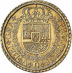 Large Obverse for 8 Escudos 1723 coin