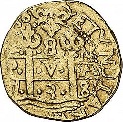 Large Obverse for 8 Escudos 1738 coin