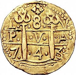 Large Obverse for 8 Escudos 1743 coin