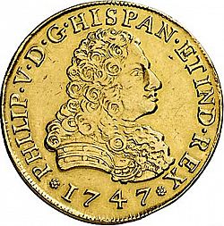 Large Obverse for 8 Escudos 1747 coin