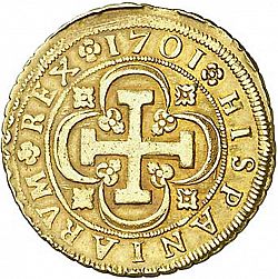 Large Reverse for 8 Escudos 1701 coin