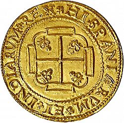 Large Reverse for 8 Escudos 1702 coin