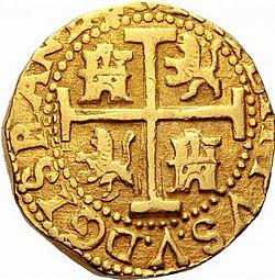 Large Reverse for 8 Escudos 1705 coin