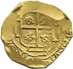 Large Reverse for 8 Escudos 1710 coin
