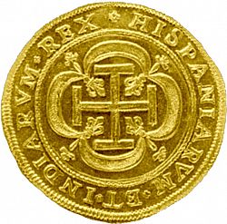 Large Reverse for 8 Escudos 1714 coin