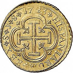 Large Reverse for 8 Escudos 1723 coin
