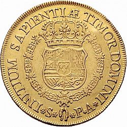 Large Reverse for 8 Escudos 1732 coin