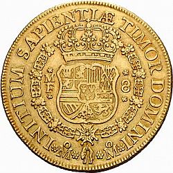 Large Reverse for 8 Escudos 1737 coin