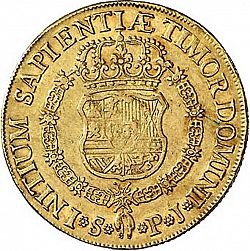 Large Reverse for 8 Escudos 1738 coin